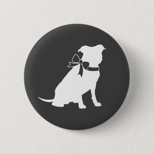 Pit Bull Dog Baby Pitbull Shower Gender Neutral Ronde Button 5,7 Cm