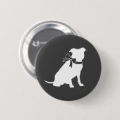 Pit Bull Dog Baby Pitbull Shower Gender Neutral Ronde Button 5,7 Cm (Voorkant /achterkant)