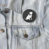 Pit Bull Dog Baby Pitbull Shower Gender Neutral Ronde Button 5,7 Cm (In situ)