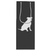 Pit Bull Dog Baby Pitbull Shower Gender Neutral Wijn Cadeautas (Voorkant)