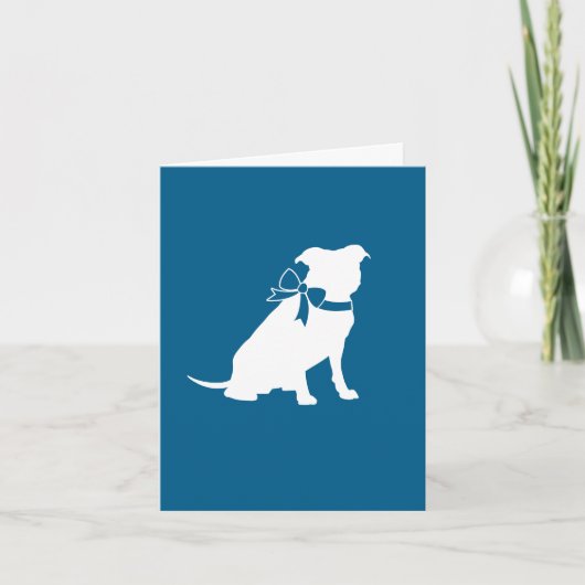 Pit Bull Dog-Baby shower Bedankkaart (Voorkant)
