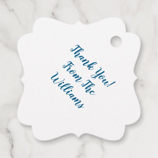 Pit Bull Dog Baby shower Blue Boy Pitbull Bedankjes Labels (Achterkant)