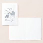 Pit Bull Dog Baby shower Blue Boy Pitbull Folie Kaarten (Display)