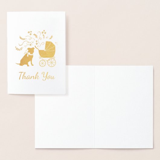 Pit Bull Dog Baby shower Blue Boy Pitbull Folie Kaarten (Display)