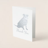 Pit Bull Dog Baby shower Blue Boy Pitbull Folie Kaarten (Voorkant)