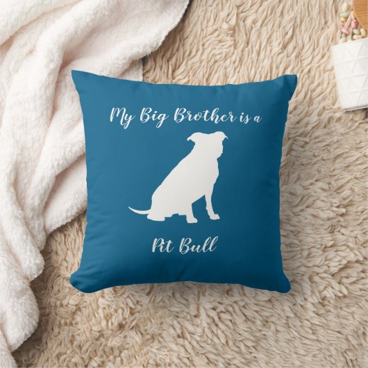 Pit Bull Dog Baby shower Blue Boy Pitbull Kussen (Deken)