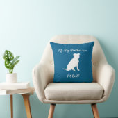 Pit Bull Dog Baby shower Blue Boy Pitbull Kussen (Stoel)