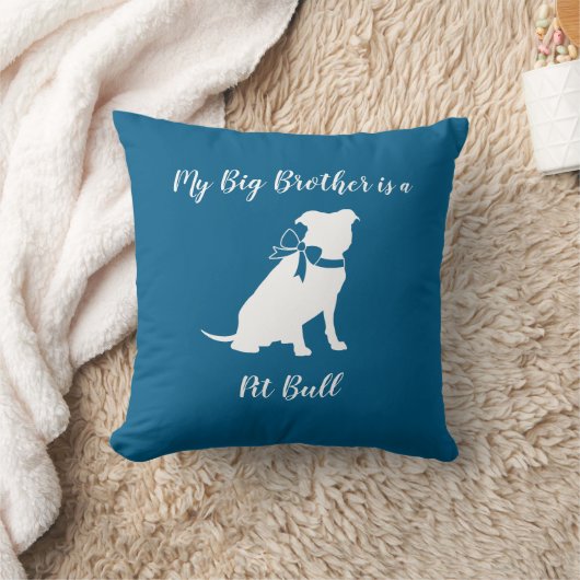 Pit Bull Dog Baby shower Blue Boy Pitbull Kussen (Deken)