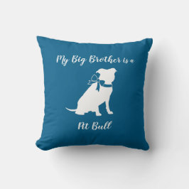 Pit Bull Dog Baby shower Blue Boy Pitbull Kussen