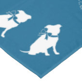 Pit Bull Dog Baby shower Blue Boy Pitbull Tafelkleed (Gekanteld)