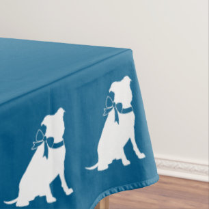 Pit Bull Dog Baby shower Blue Boy Pitbull Tafelkleed