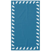 Pit Bull Dog Baby shower Blue Boy Pitbull Tafelkleed (Voorkant)