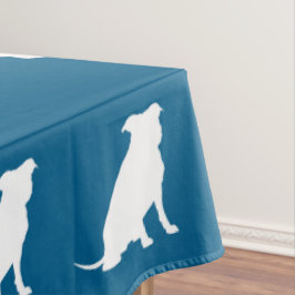 Pit Bull Dog Baby shower Blue Boy Pitbull Tafelkleed