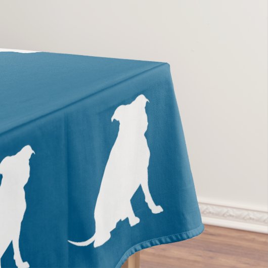 Pit Bull Dog Baby shower Blue Boy Pitbull Tafelkleed (Voorbeeld)