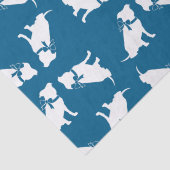 Pit Bull Dog Baby shower Blue Boy Pitbull Tissuepapier (Detail)