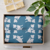 Pit Bull Dog Baby shower Blue Boy Pitbull Tissuepapier (Geschenk)