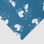 Pit Bull Dog Baby shower Blue Boy Pitbull Tissuepapier (Detail)