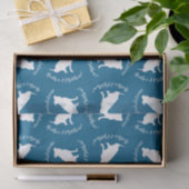 Pit Bull Dog Baby shower Blue Boy Pitbull Tissuepapier (Geschenk)