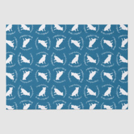 Pit Bull Dog Baby shower Blue Boy Pitbull Tissuepapier