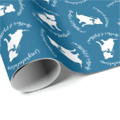 Pit Bull Dog-Baby shower Cadeaupapier (Rol Hoek)