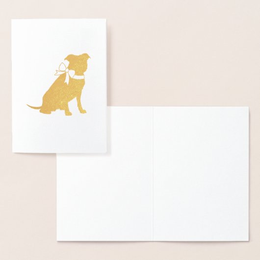 Pit Bull Dog-Baby shower Folie Kaarten (Display)