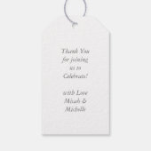 Pit Bull Dog Baby shower Genderneutraal Cadeaulabel (Achterkant)