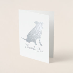 Pit Bull Dog Baby shower Genderneutraal Folie Kaarten