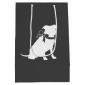 Pit Bull Dog Baby shower Genderneutraal Medium Cadeauzakje (Achterkant)