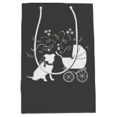 Pit Bull Dog Baby shower Genderneutraal Medium Cadeauzakje (Voorkant)