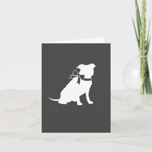 Pit Bull Dog Baby shower Geslacht Neutrale Pitbull Bedankkaart (Voorkant)