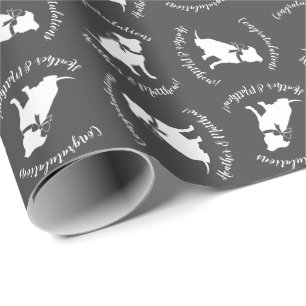 Pit Bull Dog Baby shower Geslacht Neutrale Pitbull Cadeaupapier