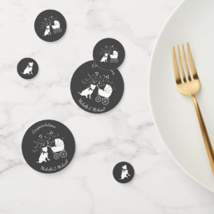 Pit Bull Dog Baby shower Geslacht Neutrale Pitbull Confetti