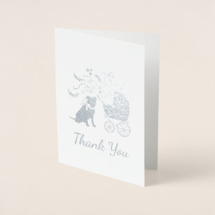 Pit Bull Dog Baby shower Geslacht Neutrale Pitbull Folie Kaarten