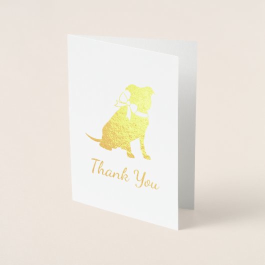 Pit Bull Dog Baby shower Geslacht Neutrale Pitbull Folie Kaarten (Voorkant)