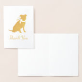 Pit Bull Dog Baby shower Geslacht Neutrale Pitbull Folie Kaarten (Display)