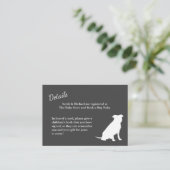 Pit Bull Dog Baby shower Geslacht Neutrale Pitbull Informatiekaartje (Staand voorkant)