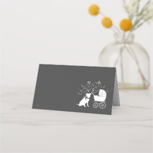 Pit Bull Dog Baby shower Geslacht Neutrale Pitbull Plaatskaartje