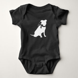Pit Bull Dog Baby shower Geslacht Neutrale Pitbull Romper