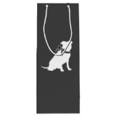 Pit Bull Dog Baby shower Geslacht Neutrale Pitbull Wijn Cadeautas (Achterkant)