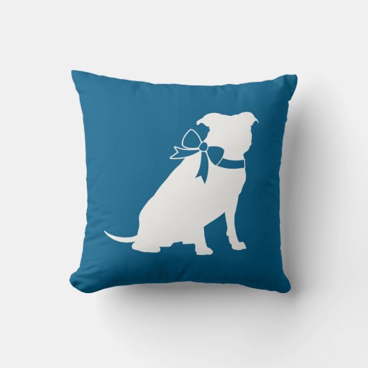 Pit Bull Dog-Baby shower Kussen (Voorkant)