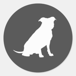Pit Bull Dog Baby shower Puppy Pitbull Ronde Sticker
