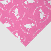 Pit Bull Dog Baby shower Puppy Tissuepapier (Detail)