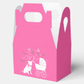 Pit Bull Dog Baby shower Roze Girl Pitbull Bedankdoosjes (Geopend)