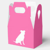 Pit Bull Dog Baby shower Roze Girl Pitbull Bedankdoosjes (Geopend)