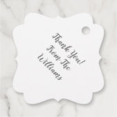 Pit Bull Dog Baby shower Roze Girl Pitbull Bedankjes Labels (Achterkant)