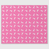 Pit Bull Dog Baby shower Roze Girl Pitbull Cadeaupapier (Vlak)