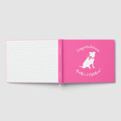 Pit Bull Dog Baby shower Roze Girl Pitbull Gastenboek (Volledig)