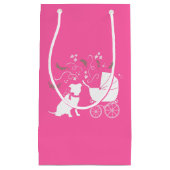 Pit Bull Dog Baby shower Roze Girl Pitbull Klein Cadeauzakje (Voorkant)