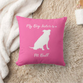 Pit Bull Dog Baby shower Roze Girl Pitbull Kussen (Deken)
