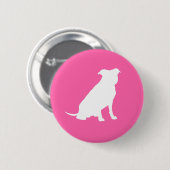 Pit Bull Dog Baby shower Roze Girl Pitbull Ronde Button 5,7 Cm (Voorkant /achterkant)